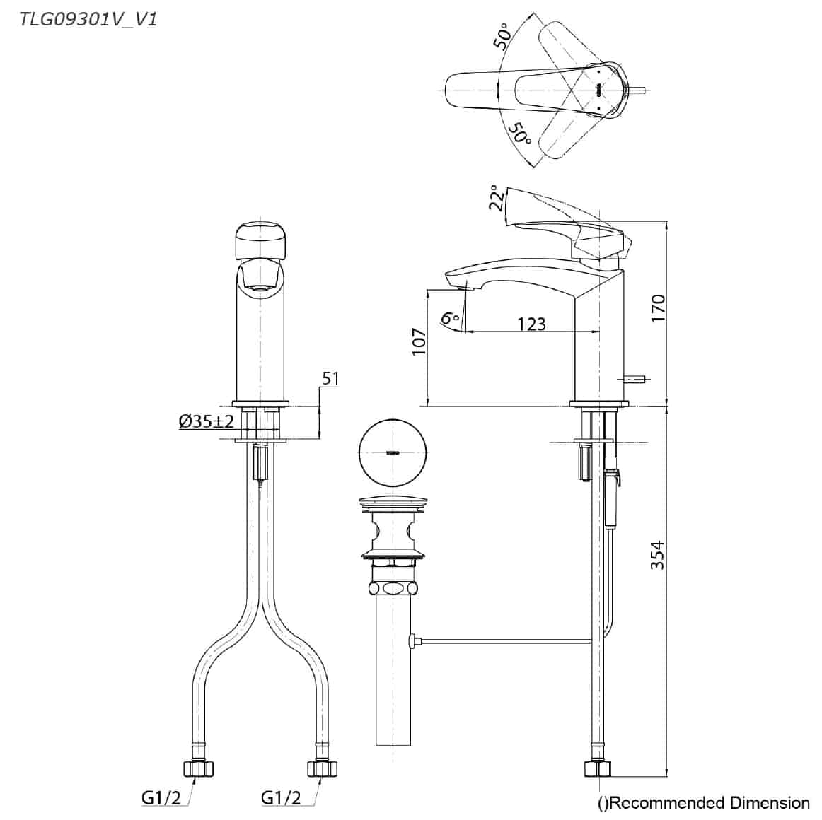 TOTO Asia Oceania - - SPEC SHEET