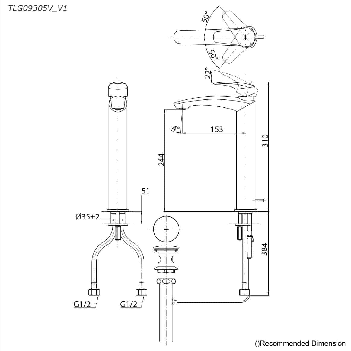 TOTO Asia Oceania - - SPEC SHEET