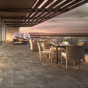 PIETRA OCCITANA ANTRACITE ANTI SLIP 20X20