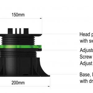 RAISED FLOOR SYSTEM HEIGHT 90 – 180MM