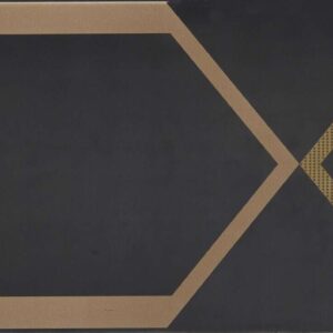 DOLCE AMARO POLIGONI BLACK POISON WALL ACCENT SET 2 25X60