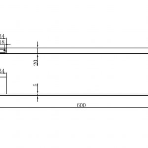 SINGLE TOWEL BAR 95301