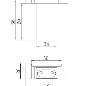 DOUBLE ROBE HOOK 95304B