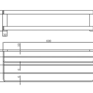 DOUBLE BATHTOWEL SHELF 95615