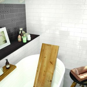 BRICK GLOSSY WHITE POLISHED 10X30