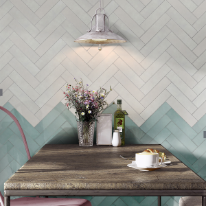 BRICK CASA BLANCA MINT GLOSSY 5.8X24.2