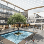 REFLECTIVE POOL AT COURTYARD