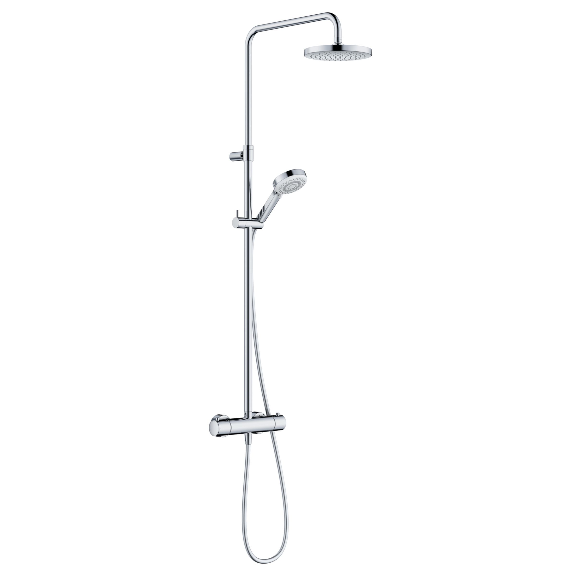 DIVE S Thermostat Dual Shower 200 (chrome)