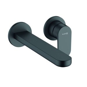LOUVA Wall Mounted Basin Mixer (matt black)