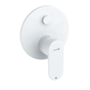 LOUVA Bath & Shower Mixer (matt white)