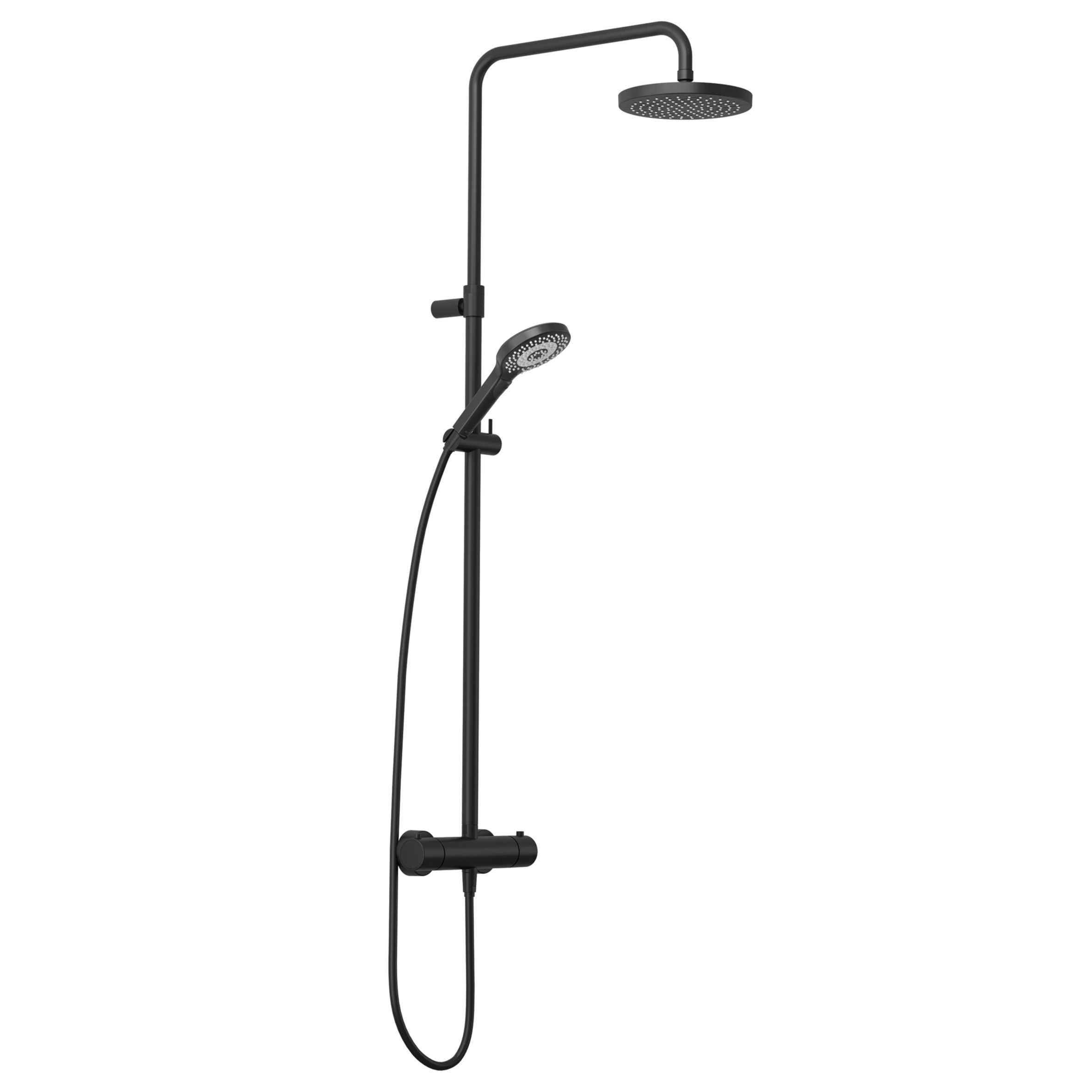 DIVE X Thermostat Dual Shower 200 (matt black)