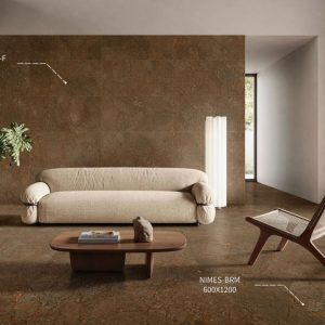 NIMES BROWN RIBBED 60X120