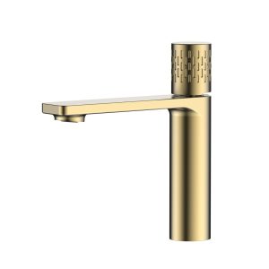 RAFFINATO Short Basin Mixer (brushed gold)