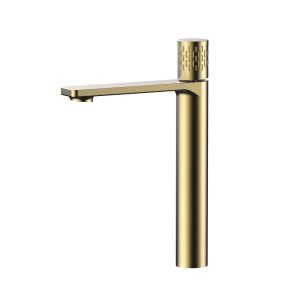 RAFFINATO Tall Basin Mixer (brushed gold)
