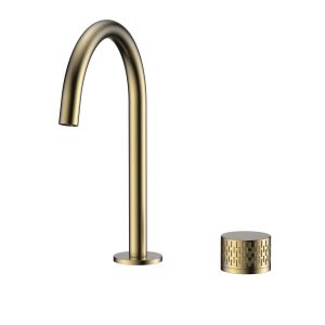 RAFFINATO 2 Hole Basin Mixer (brushed gold)