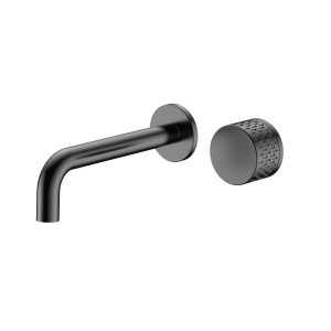 RAFFINATO 2 Hole Wall Mounted Mixer (gun grey)