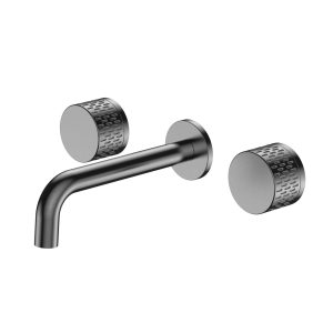RAFFINATO 3 Hole Wall Mounted Mixer (gun grey)