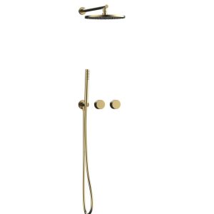 RAFFINATO Concealed Shower set (brushed gold)