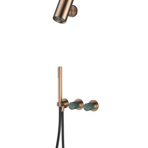 EMERALD Concealed shower set (brushed rose gold)