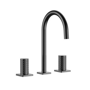 CRESTO 3 Hole Basin Mixer (gun grey)