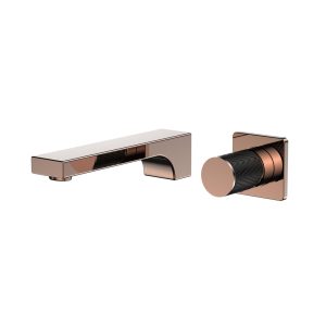 CRESTO 2 Hole wall mounted mixer (rose gold)