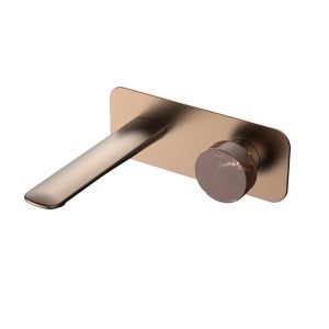 LEVANTE 2 Hole wall mounted mixer (brushed rose gold)