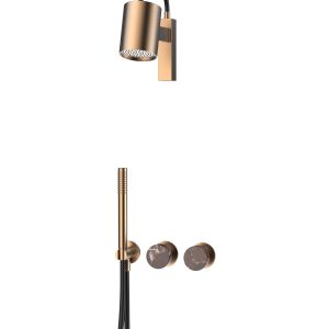 LEVANTE Concealed shower set (brushed rose gold)