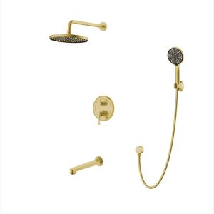 STELLA Concealed 3 Function Shower set (brushed gold)
