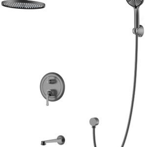 STELLA Concealed 3 Function Shower set (gun grey)