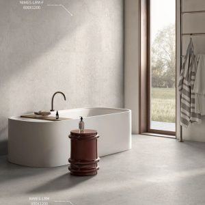 NIMES LIGHT GREY RIBBED 60X120