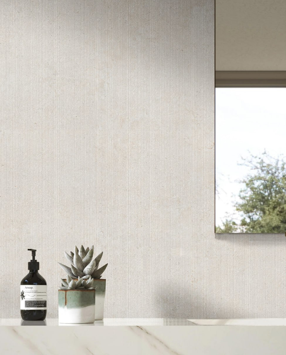 EMILIA WHITE RIBBED 60X120 - Image 3
